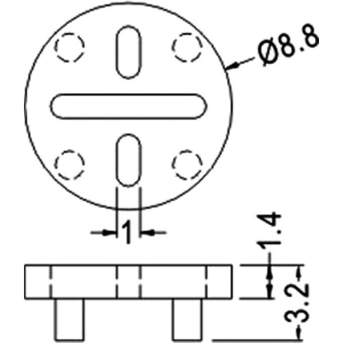 Distanziale in Plastica per TO5/39