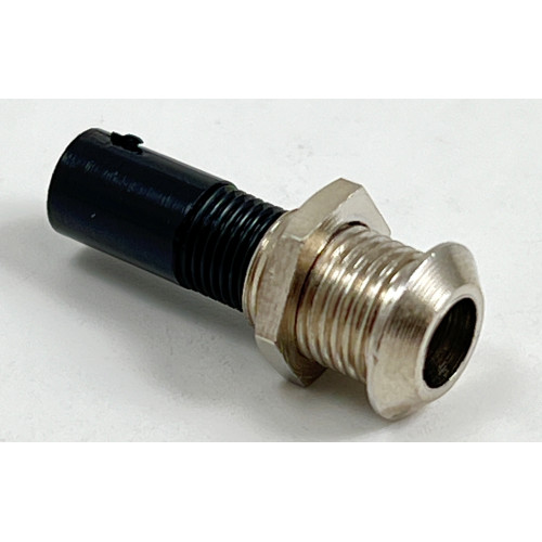 Portaled in Metallo Nichelato - Testa Concava - Supporto plastico per Resistenza - per Led con diametro da 5 mm