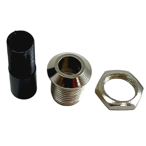 Portaled in Metallo Nichelato - Testa Concava - Supporto plastico per Resistenza - per Led con diametro da 5 mm