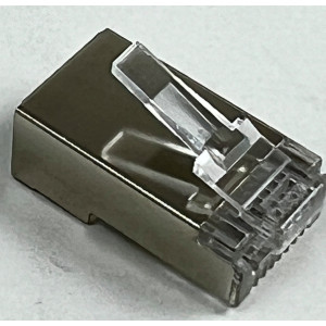 Spina RJ45 Schermata per Cavo Cat.5e - Fili Rigidi
