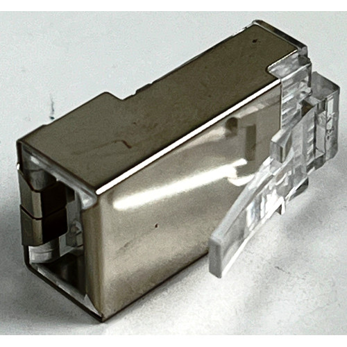 Spina RJ45 Schermata per Cavo Cat.5e - Fili Rigidi