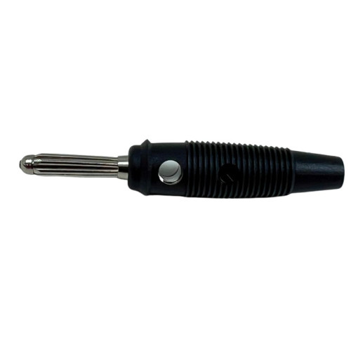 Spinotto a Banana Diametro 4mm Nero con Foro Laterale Hirschmann BULA20K - 930726100