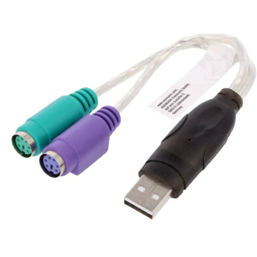 Adattatore USB 2 Porte PS2 M+T