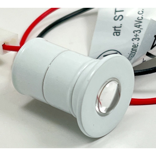 Mini Faretto a Led 1 W 300 mA - Bianco Naturale - Corpo verniciato Bianco