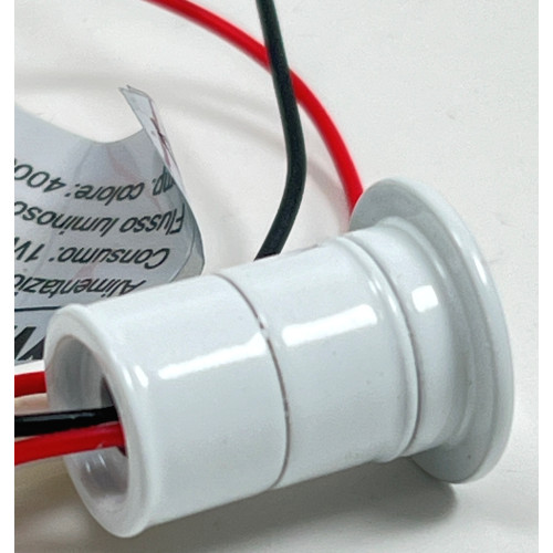 Mini Faretto a Led 1 W 300 mA - Bianco Naturale - Corpo verniciato Bianco