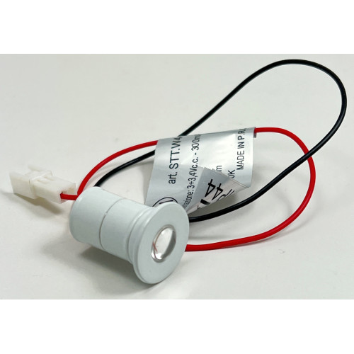 Mini Faretto a Led 1 W 300 mA - Bianco Naturale - Corpo verniciato Bianco