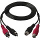 CAVO DI CONNESSIONE AUDIO 2 RCA M/F LUNGH. 1,5 MT.