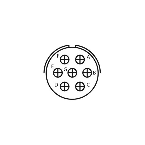 Connettori MS3101A-16S-1S Blu