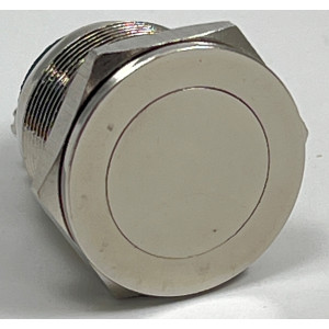 Pulsante Unipolare Antivandalo Normalmente Aperto con Autoritorno - Tasto a filo flangia