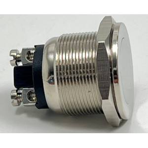 Pulsante Unipolare Antivandalo Normalmente Aperto con Autoritorno - Tasto a filo flangia 2