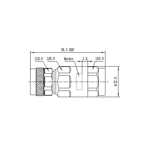 Connettore Coassiale N Maschio LCF 1/2" 