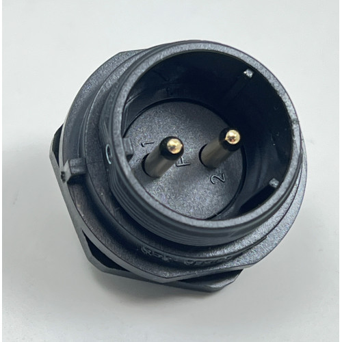 Connettore Stagno Maschio Pannello 2 Poli IP68 SP2112/P2