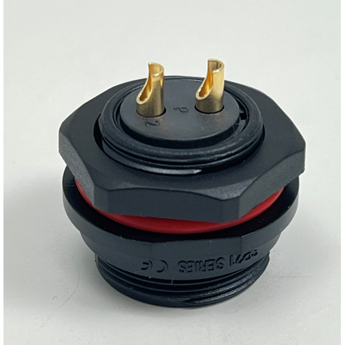 Connettore Stagno Maschio Pannello 2 Poli IP68 SP2112/P2