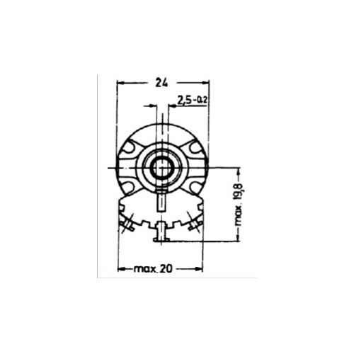 Potenziometro a Filo - 1 Giro - 5K Ohm 4W