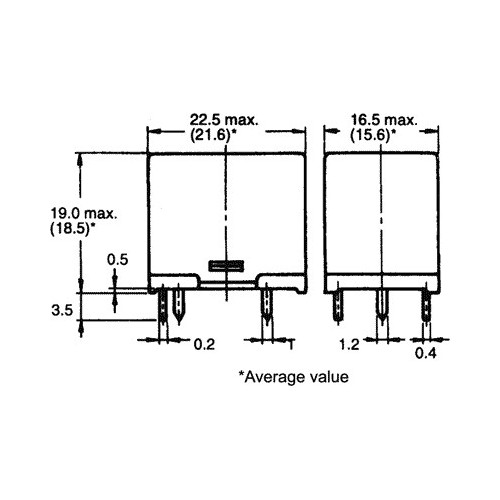 Rele' 2SC 5V 10A 70 OHM