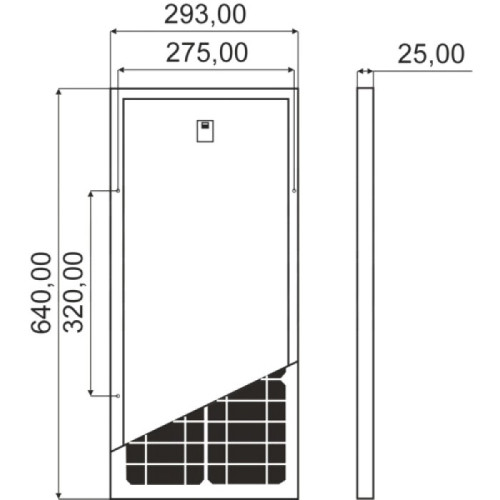 Pannello Fotovoltaico 19,3 V 1,6 A