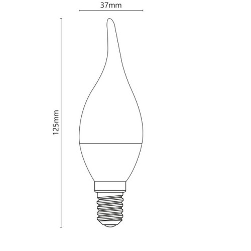 Lampadina a Led Attacco E14 Bianco Naturale 6W