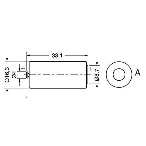 Batteria al Litio 3,6V SAFT LS17330 – Alta Capacità e Lunga Durata