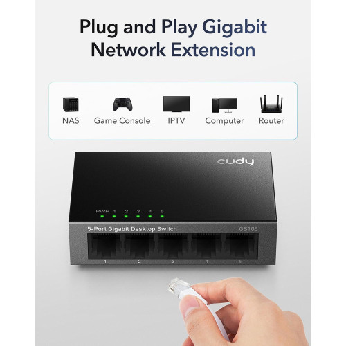 Switch 5 Porte 10/100/1GB