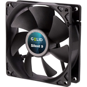 Ventilatore Assiale Tachimetrico 12 VDC 92 x 92 x 25 mm Marca Gelid Modello Silent 9 Colore Nero 2