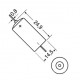 PILA AL LITIO MINISTILO  3,6V -  1,1 Ah - SIZE 1/2 AA + TER.