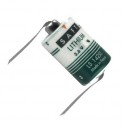 pila al litio 3,6v size 1/2aa con lamelle