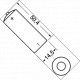 PILA AL LITIO STILO 3,6V - 2,1 Ah- SIZE AA