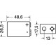 PILA AL LITIO  9 V -  1 A/h MOD. LS9V SAFT