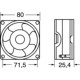 VENTILATORE ASSIALE 24 VDC MARCA COMMOWEALTH MODELLO FP-108D 80X80X25 MM