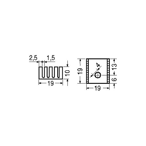 DISSIPATORE TERMICO PER TO220