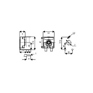 Trimmer semifissi protetti a strato di carbone - 220Kâ„¦ 2