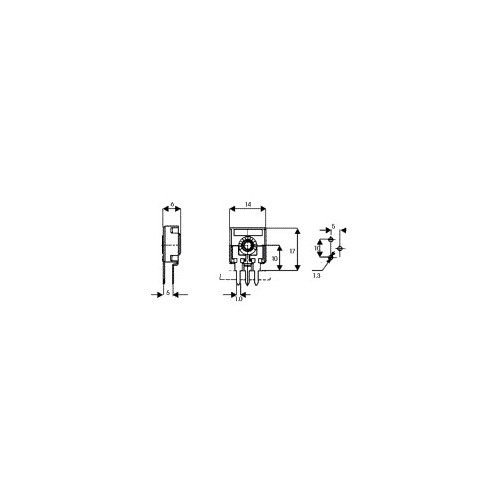 Trimmer semifissi protetti a strato di carbone - 2,2 KΩ 