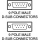 CORDONE CABLATO  DB 9M/DB9M - LUNGH. 1,8 MT