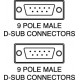 CORDONE CABLATO  DB 9M/DB9M - LUNGH. 1,8 MT