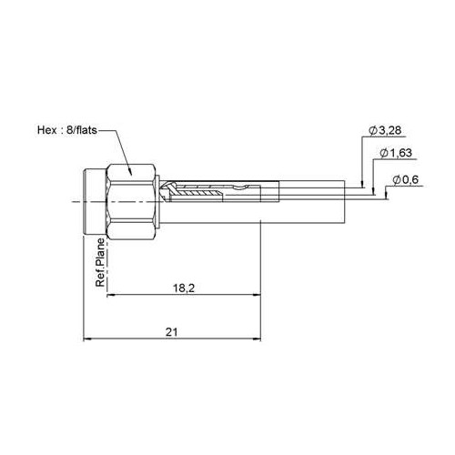 CONNETTORE COAX  SMA MASCHIO VOL. 2,6 MM