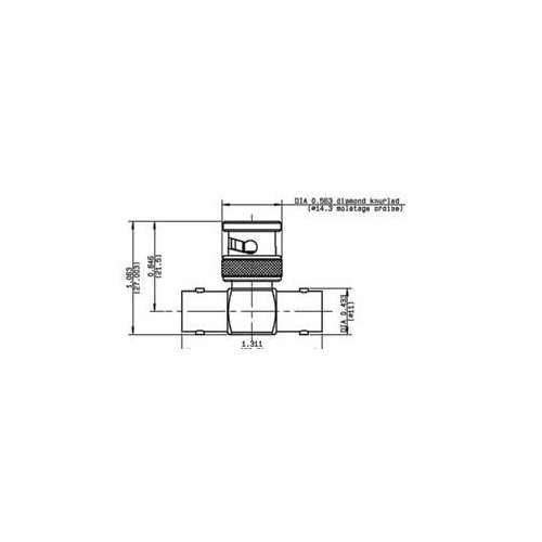 ADATTATORE COAX BNC F/M/F 