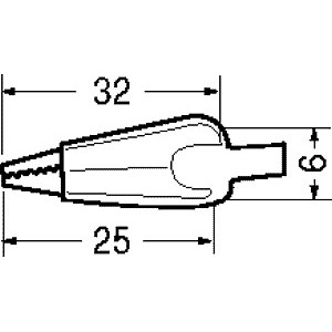 PINZA A COCCODRILLO ISOLATA- NERA 2