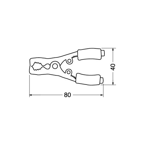 PINZA per batteria - rossa