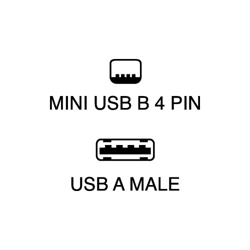 CAVO USB SPINA A- MINI USB B/4P - 1,8 mt.