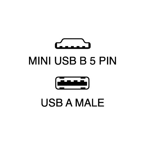 CAVO USB SPINA A- MINI USB B/5P - 1,8 MT.