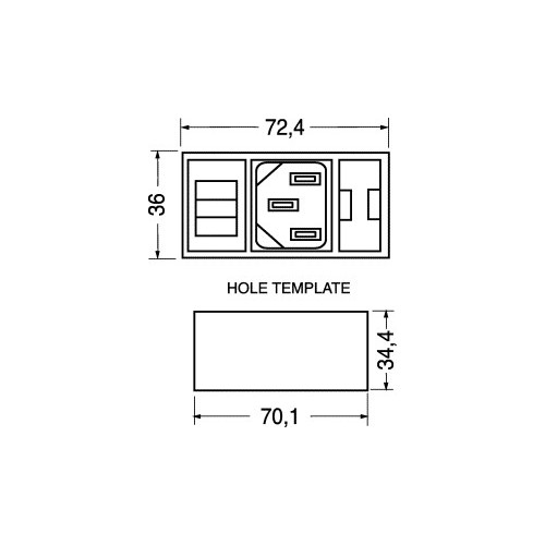 SPINA TRIPOLARE + INTERR. LUMINOSO