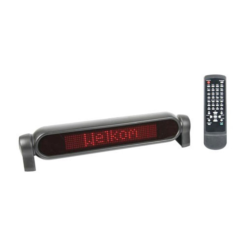DISPLAY CON SCRITTE SCORREVOLI ROSSE
