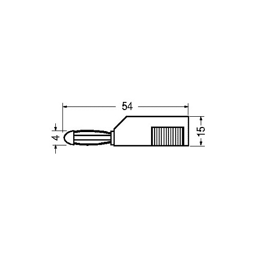 SPINA BANANA DIAMETRO 4 MM/NERA