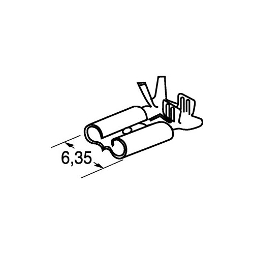 FASTON FEMMINA AD ANG.OTT.P. 6,35