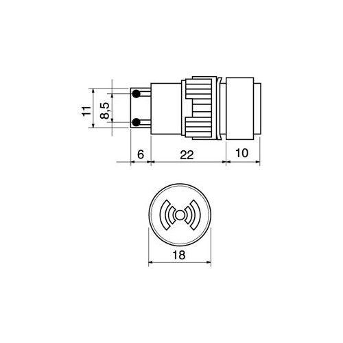 BUZZER ELETTRONICO  DA PANNELLO