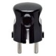 SPINA SCHUKO 90° COLORE NERO