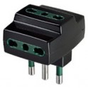 Adattatore mult. S17+3P 17/11 colore nero