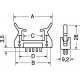 CONNETTORE A PERFOR. D'' ISOLANTE- 40 POLI