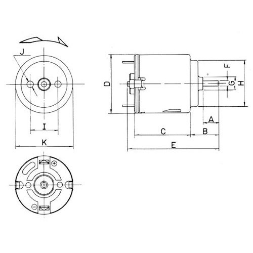 MOTORE ELETTRICO 3VDC 300MA