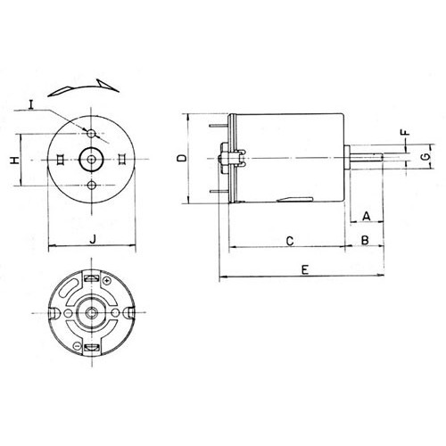 MOTORE ELETTRICO 6V 250 MA